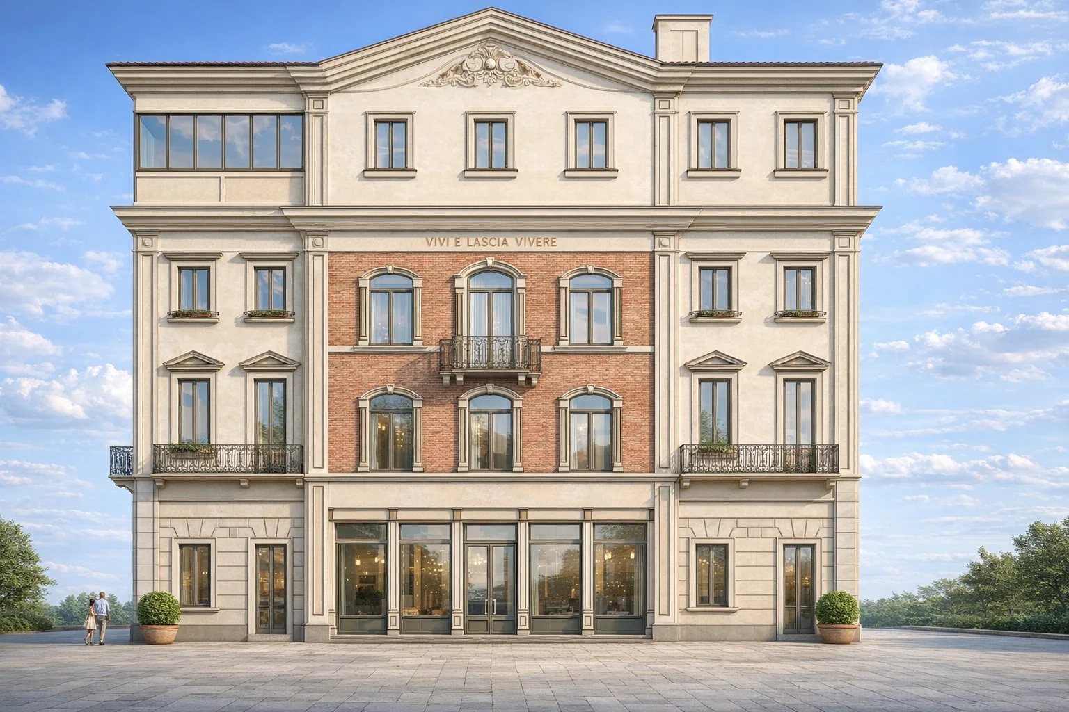 Fronte nord di Palazzo BIG